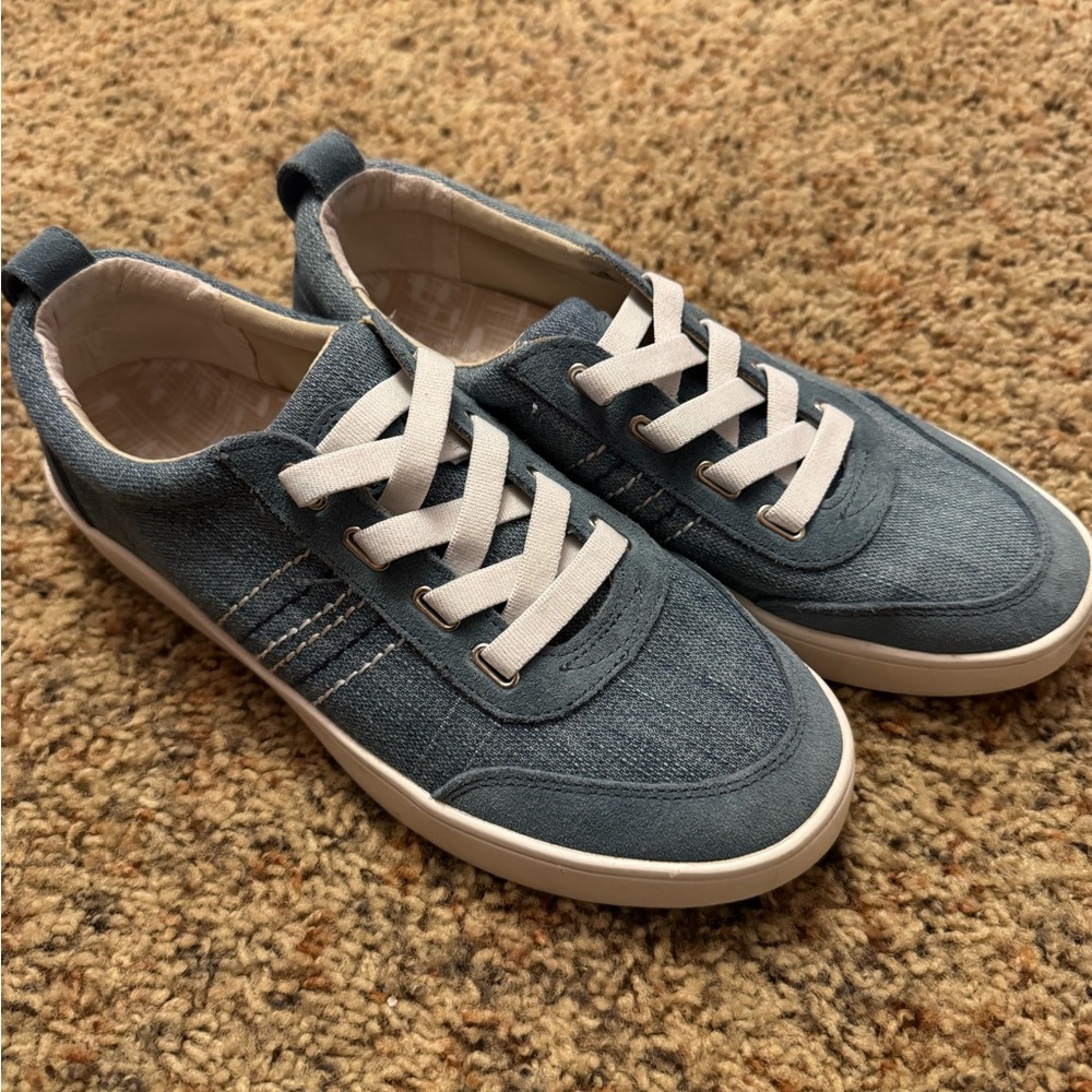 REVITALIGN Denim Blue Lace-Up Sneakers